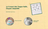Gold Sphere Cake Toppers for Baking and Parties