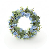 Carnation Wreath Holiday Artificial Floral Wreath Lifelike for Front Entrance