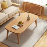 Space-Saving Collapsible Cashew-Shaped Centerpiece Foldable Legs Living Room Table Modern Minimalist Design Home Furnishing Compact for Apartment Dwellers, Homeowners, Students, Small Areas, Bedroom, Entryway
