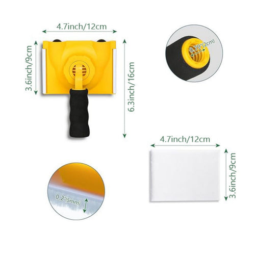 Paint Edging Pad Easy Grip Handle Border Painting Tool Even Finish
