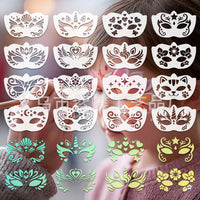 Purple Butterfly PET Hollow Stencil for Children's Face Painting and DIY