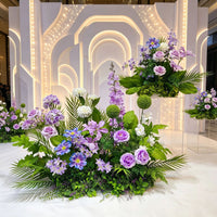 Silk Flower Arrangement for Wedding Aisle Decoration