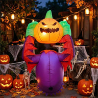 Inflatable Pumpkin Monster Inflate Halloween Decorations Yard Decoration Outdoor Easy to Inflate for Lawn, Porch