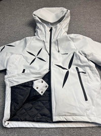 临典白色星芒滑雪服套装女2025新款防风加厚外套单板雪衣裤装备男