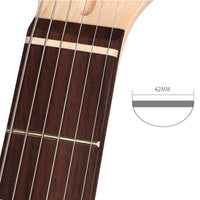 2 Pack 6-String Electric Guitar Bone Nut, 42x3.5x4.5mm, for Strat ST