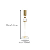 Crystal Ball Candlestick Romantic Atmosphere Tall Single Stem Candle Stand
