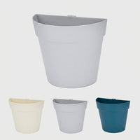Plant Pots and Hanging Basket for Outdoor Decor, Single Flower Pots and Wall Planter, Wall Mounted Fence Planters, Small Indoor Planter