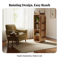 Rotating Tree book rack Space-Saving Book Rack Large Capacity for Students, Children, Study Room, Bedroom