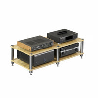 Power Amplifier Stand Heavy Duty Construction AV Equipment Rack Stable Structure Multi-Tier AV Stand for Audiophiles