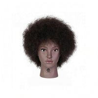 Afro Texture Mannequin Head Dense Ringlets Afro Mannequin Head Cutting