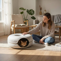 Donut Feline Tunnel Non-Stick Pet Supplies Detachable for Kittens