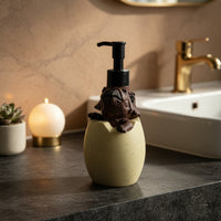 Playful Dinosaur Egg Soap Dispenser | Refillable, Dinosaur Soap Dispenser, for washroom