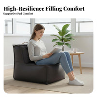 Single-Person Floor Lounger Chair Removable and Cleanable Cover Floor Sofa Lightweight Assistanceive Frame for Teens