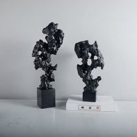 New Chinese Style Modern Coral Marble Base Ornament for Bookshelf Study Display