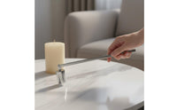 Electroplated Finish Candle Snuffer Minimalist Design Stainless Steel Candle Extinguishing Tool Long-Lasting Construction Wick Extinguishing Tool Reduces Smoke For