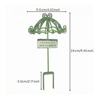 Decorative Flower Insert Hanging Plaque Outdoor Decor for Planter, Soil