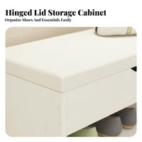 Upholstered Shoe Rack Bench Multifunctional Design Cushi Single D Shoe Cubby