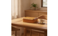 Handwoven Bamboo Container with Lid Handwoven Storage Box with Lid Organizer for Tabletop Organization