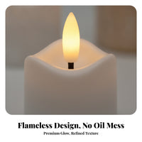 8 Pieces Rechargeable Tea Lights | Warm Yellow, Rechargeable Tea Lights with Charging Base, for Table Centerpieces