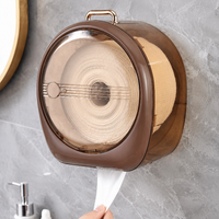 Paper Towel Dispenser, Wall-Mounted Toilet Paper Holder, Large Capacity, No-Drill Installation