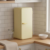 Miniature Refrigerator Realistic Details Doll Kitchen Refrigerator Handmade Retro Metal Mini Fridge for Children, Hobbyists