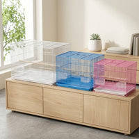 Bird Cage and Parrot Cage, Single Level Rectangular Guinea Pig Cage and Pigeon Cage, Folding Indoor Pet Cage for Budgie Parakeet, Pack of 20