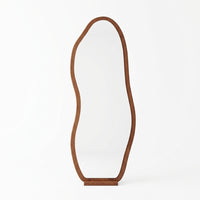 Full Length Mirror, 180*80 Walnut [Wall-leaning] No Bracket