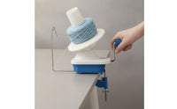 Compact Yarn Winder with Table Clamp Portable Manual Yarn Winder Space-Saving Winding Tool Stable for Knitters, Crocheters, Crafters, Knitting, Crochet