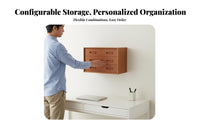 Adjustable Track Shelving System Space-Saving Adjustable Rail-Mounted Rack robust construction Easy Installation for Living Room