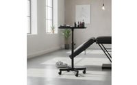 Salon Tray Cart Mobile Height-Adjustable Salon Tray Low-Profile Trolley for Hair Stylists, Permanent Makeup Artists, Salons, Beauty Parlors