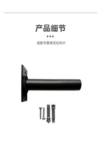 Wall-Mounted Barbell Plate Storage Rack for Gym Squat Rack