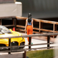 Relaxed Female Figurine Meticulous Workmanship Tiny People Model Realistic Pose
