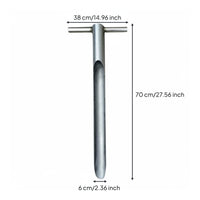 Manual Soil Auger Easy to Use Ground Boring Tool Heavy Duty Steel