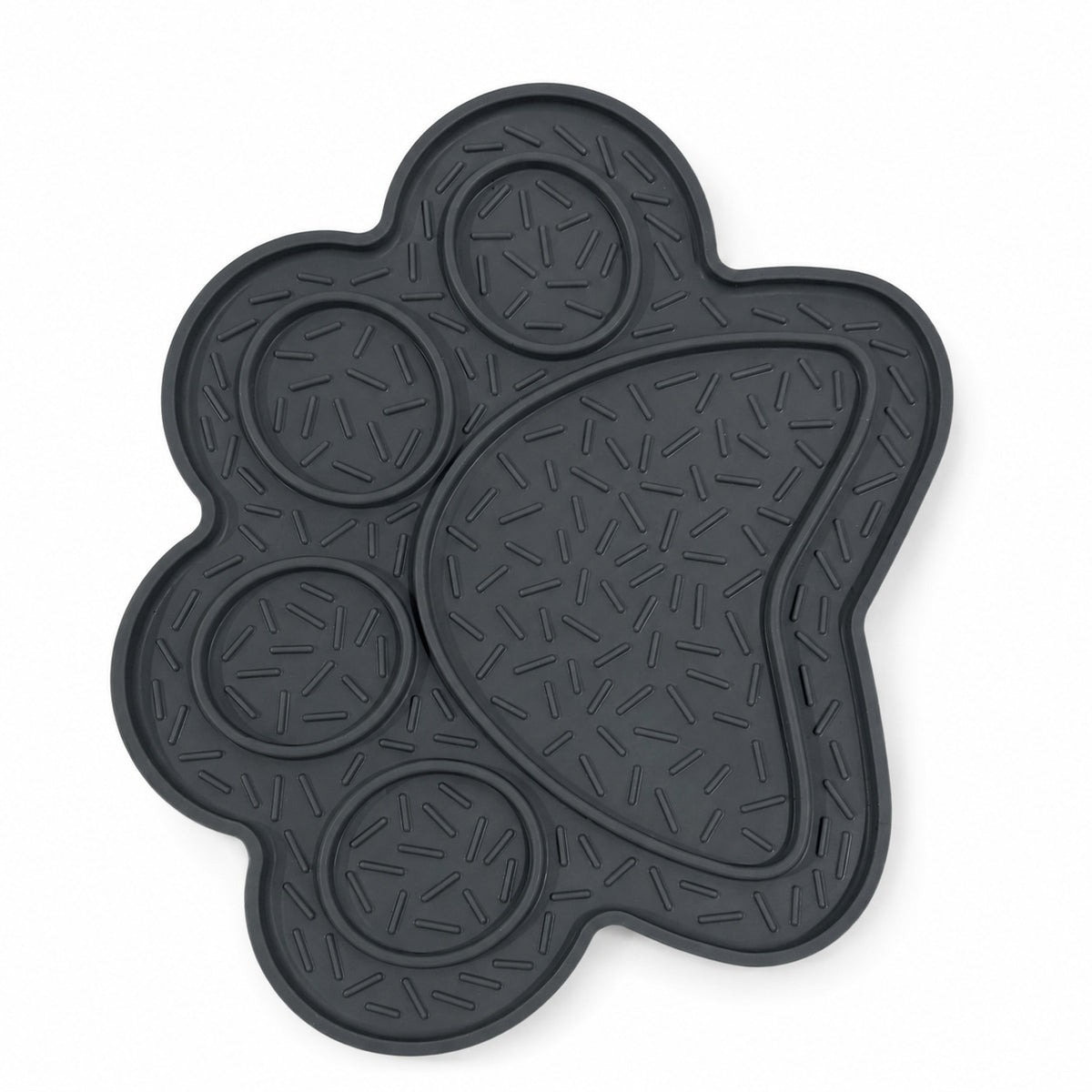 Gray Paw Print Lick
