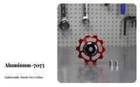 Rear Derailleur Pulley Wheel Lightweight Ceramic Bearing Guide Wheel Aluminumuminum Uminum Derailleur Pulley Long-Lasting Cycle