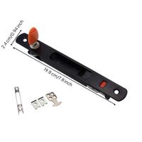 Aluminum Alloy Sliding Door Hook Lock, sturdyDuty Glide Door Lock, Adjustable Security Latch for Patio, Shop, Balcony, Easy Installation