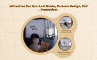 Car sun shield, adjustable sun shield, universal fit for infant and kids side panes
