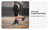 Knitted Knee Support with Strap Thermal Long Knee Compression Sleeve for Workout