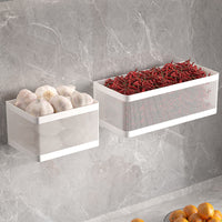 Wall-Mounted Storage Basket for Ginger, Garlic, and Onions