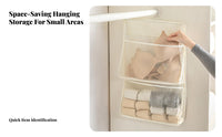 Sock Underwear Organizer Space Saving Hanging Mesh Storage Simple Organizer to Use Closet Underwear Organizer for Students, Adults, Dorm Room