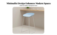 Saddle Seat Stool Nordic Design Wireframe Saddle Stool Minimalist Design Sturdy Frame for Kitchen Island, Restaurant