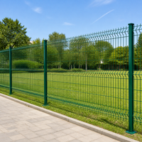 Outdoor Fence, Outdoor Barrier, Animal-Proof Net, Low Carbon Steel, Green, 60x60mm Mesh, 3D Bending Process