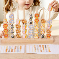 Educational Wooden Creature Stacker Fine Movement Skills Circular Piece Stacking Toy Safe Materials Counting Game for Toddlers