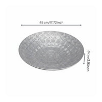 Round Offering Plate Versatile Decorative Fruit Tray Space-Saving Design