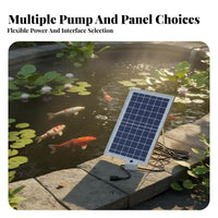 Water Circulation Solar water feature Pump aerationationation Function Solar water feature Kit Built-in strainer Pond Aerator for aquatic pets caretakers, homeowners, avian observers, Outdoor, Patio