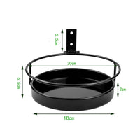 Pot Holder with Guard Loop Sturdy Wall Plant Holder with Loop Indoor for Balcony