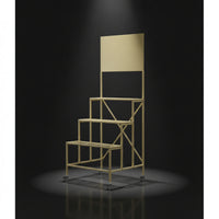 Wheeled Flower Display Stand with Wheels Rolling Stepped Flower Display Stand Metal Three-Tier Plant Rack Vertical for Florists, Studios, Storefronts