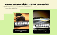 High-Brightness Hidden Light Bar, IP68, Universal 12V-24V