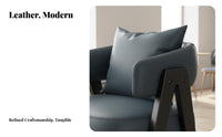 Italian design Upholstered sidechair Modern Design Upholstered Tub Chair Minimalist Aesthetic Lounge Seating Thick Cushioning for Interior Designers, Apartment Dwellers, Cafe, Reception Area, Hotel Lobby, Office