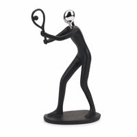 Abstract Woman Sculpture Matte Black Abstract Figure Elegant for Art Lovers